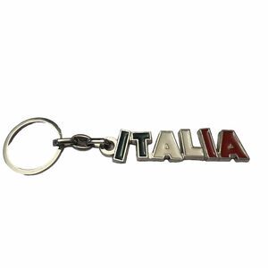 Italia Key Chain With Italian Flag Colors Memorabilia Small Travel Gift